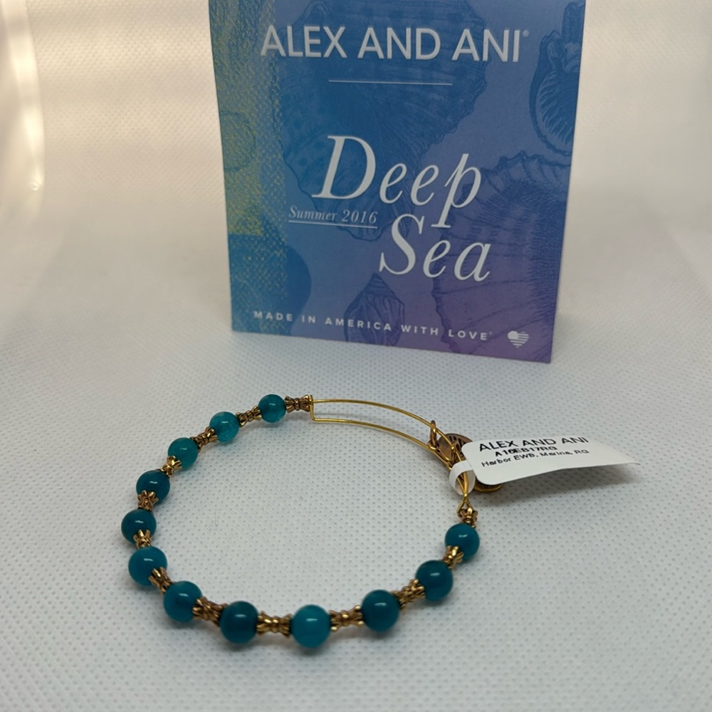Alex and ani deep sea Summer 2016 bracelet in marina